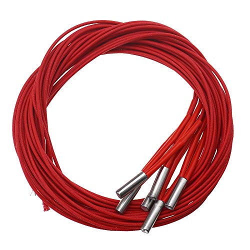 YINETTECH Heizpatrone für 3D-Drucker, 24 V Spannung, 40 W, 6 x 20 mm, mit 1 m Kabel, Einzelkopf-Heizrohr, 6 Stück YINETTECH Heizpatrone für 3D-Drucker, 24 V Spannung, 40 W, 6 x 20 mm, mit 1 m Kabel, Einzelkopf-Heizrohr, 6 Stück von YINETTECH