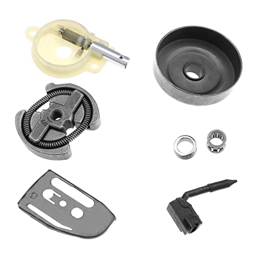 YINETTECH Set mit 7-teiligem Kupplungstrommel Lagerölpumpen Schneckenradsatz 530 06 93-42/530069342 Kompatibel mit Husqvarna 36 41 136 137 141 142 Kettensägen Zubehör YINETTECH Set mit 7-teiligem Kupplungstrommel Lagerölpumpen Schneckenradsatz 530 06 93-42/530069342 Kompatibel mit Husqvarna 36 41 136 137 141 142 Kettensägen Zubehör von YINETTECH