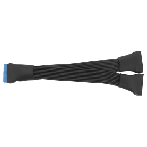 YINETTECH USB 3.0 Header Splitter Verlängerungskabel 19/20 Pin 1 auf 2 Y-förmiger Splitter Interner Adapter Interner Hub Splitter 15 cm von YINETTECH