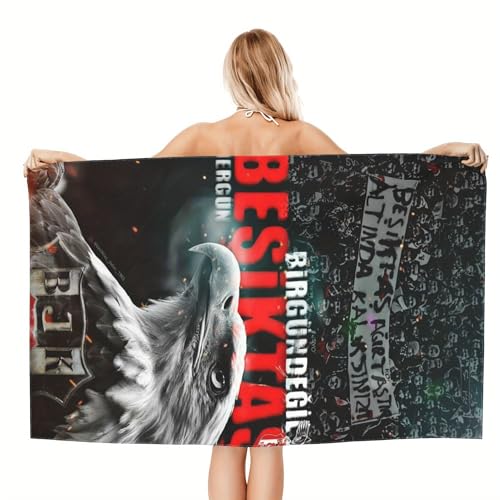 Besiktas Fanatic schnelltrocknendes Mikrofaser-Strandtuch – kräftiger Adler & Flamme Design, hohe Saugfähigkeit, leicht für Schwimmen, Fitnessstudio, Yoga, Reisen – 100% Polyester, lebendige Farbe Besiktas Fanatic schnelltrocknendes Mikrofaser-Strandtuch – kräftiger Adler & Flamme Design, hohe Saugfähigkeit, leicht für Schwimmen, Fitnessstudio, Yoga, Reisen – 100% Polyester, lebendige Farbe von YINGD