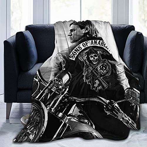 Charlie Actor Hunnam Fleecedecke, Überwurfdecke, leicht, superweich, gemütlich, Luxus-Bettdecke, Mikrofaser von YINGD