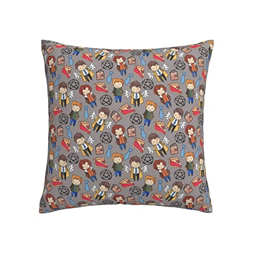 Hello Weird Supernatural, Flanell-Kissenbezug, doppelseitiger Plüsch-Kissenbezug, 45 x 45 cm, für Sofa, Couch, Bett, Dekoration von Kissenbezügen von YINGD