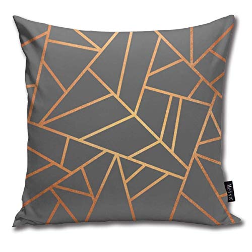 Kissenbezug Kupfer und Grau Dekor Kissenbezüge Überwurf Kissenbezüge für Sofa und Couch x cm 45 cm x 45 cm von YINGD