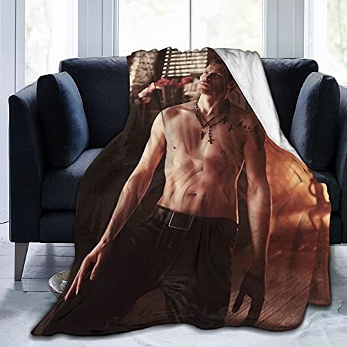 Klaus Mikaelson Fleecedecke, Überwurfdecke, leicht, superweich, gemütlich, Luxus-Bettdecke, Mikrofaser von YINGD