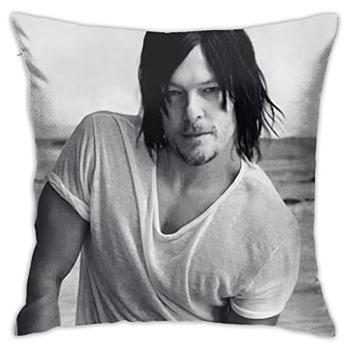 Norman Reedus Kissenbezüge, Motiv: Daryl Dixon, doppelseitiger Druck, für Wohnheim, Dekoration für Wohnzimmer, Schlafzimmer, 45 x 45 cm Norman Reedus Kissenbezüge, Motiv: Daryl Dixon, doppelseitiger Druck, für Wohnheim, Dekoration für Wohnzimmer, Schlafzimmer, 45 x 45 cm von YINGD