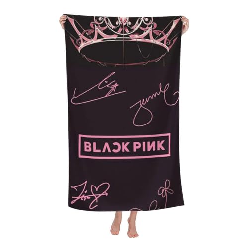 YINGD Blackpink Strandtücher, 132 x 81 cm, weiche Badedecke für Schwimmen, Fitnessstudio, S für Reisen, Schwimmen, Gy YINGD Blackpink Strandtücher, 132 x 81 cm, weiche Badedecke für Schwimmen, Fitnessstudio, S für Reisen, Schwimmen, Gy von YINGD