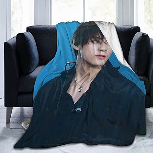 YINGD Decke Kim Schauspieler Taehyung Superweiches Flanell-Fleece, leichte Überwurfdecke, Klimaanlagendecke, Couch, Sofa, Schlafzimmer, für Kinder und Erwachsene YINGD Decke Kim Schauspieler Taehyung Superweiches Flanell-Fleece, leichte Überwurfdecke, Klimaanlagendecke, Couch, Sofa, Schlafzimmer, für Kinder und Erwachsene von YINGD