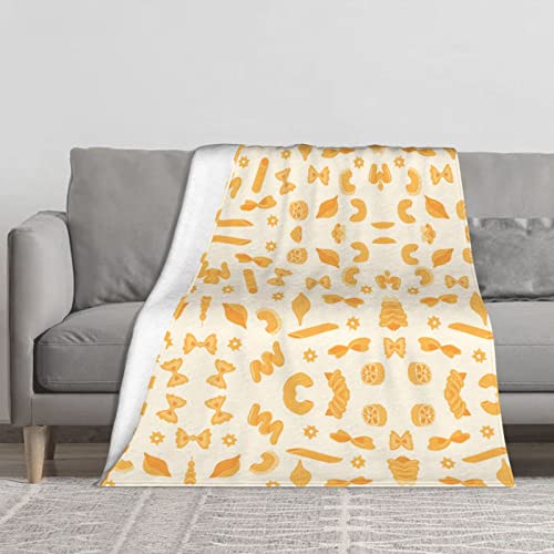 YINGD Flanell-Decken für Bett, traditionelles Pasta-Formen-Set, Überwürfe und Decken für Sofa, Plüsch, wendbar, Mikrofaser-Fleece-Überwurf, 150 cm x 125 cm YINGD Flanell-Decken für Bett, traditionelles Pasta-Formen-Set, Überwürfe und Decken für Sofa, Plüsch, wendbar, Mikrofaser-Fleece-Überwurf, 150 cm x 125 cm von YINGD