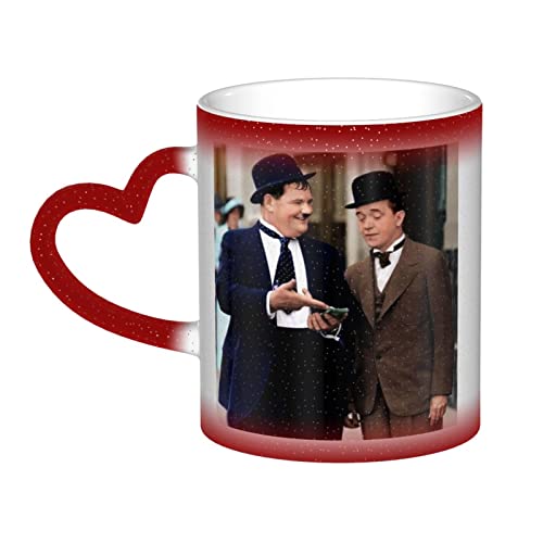 YINGD Laurel Becher Hardy Custom Coffee Magic Mugs – wärmeempfindliche, personalisierte Farbwechselbecher – 340 ml, rot YINGD Laurel Becher Hardy Custom Coffee Magic Mugs – wärmeempfindliche, personalisierte Farbwechselbecher – 340 ml, rot von YINGD