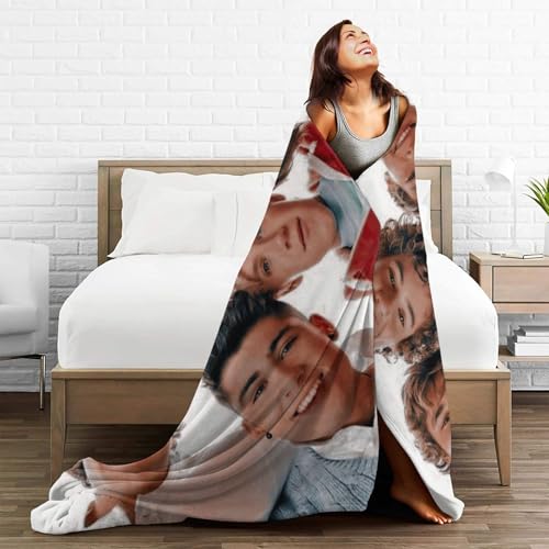 YINGD One Direction bedruckte Fleecedecke – weich, warm, personalisiert für Sofa, Bett, Reisen, Camping, Wohnzimmer, Büro – maschinenwaschbar, bequem für alle Jahreszeiten YINGD One Direction bedruckte Fleecedecke – weich, warm, personalisiert für Sofa, Bett, Reisen, Camping, Wohnzimmer, Büro – maschinenwaschbar, bequem für alle Jahreszeiten von YINGD