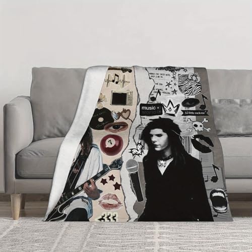 YINGD Singer Bill Kaulitz Tom Tokio Hoteldecken, warme Flanschdecken, weiche und bequeme Decke, Picknickdecke YINGD Singer Bill Kaulitz Tom Tokio Hoteldecken, warme Flanschdecken, weiche und bequeme Decke, Picknickdecke von YINGD