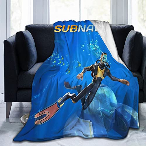 YINGD Subnautica Game Cover Überwurfdecke Fleecedecke Leicht Anti-Pilling Flanell Super Weich Bequem und Luxuriös Bett Flanell Fleece Decke Überwurf von YINGD