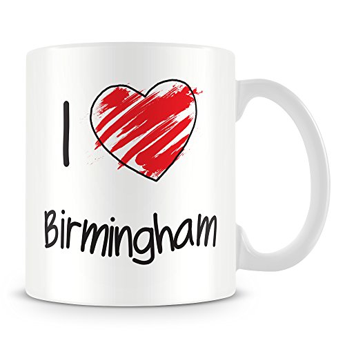 YINGD Tasse mit Aufschrift "I Love Birmingham", personalisierbar YINGD Tasse mit Aufschrift "I Love Birmingham", personalisierbar von YINGD