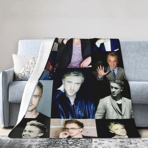 YINGD Tom Draco Felton Malfoy Decke, ultraweiche, leichte Flanell-Fleece-Überwurfdecken, warme Klimaanlagendecke für Couch, Sofa, 150 cm x 125 cm YINGD Tom Draco Felton Malfoy Decke, ultraweiche, leichte Flanell-Fleece-Überwurfdecken, warme Klimaanlagendecke für Couch, Sofa, 150 cm x 125 cm von YINGD