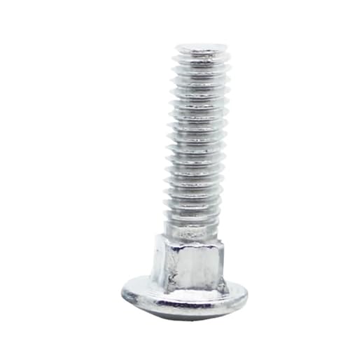 1/2/5/10 Stück M4 M5 M6 M8 M10 M12 Verzinkt GB12 DIN603 Fachwerkrundkopf Vierkantschlittenschraube Schlossschraube For Regal Schreibtisch L = 10–100 Mm(30mm,M6 5pcs) von YINGDLEB