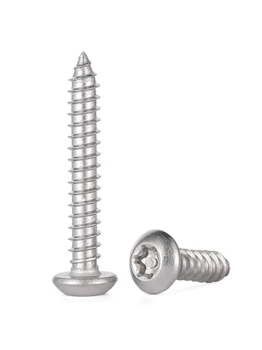 10/20 Stück M2,9 M3,5 M3,9 M4,8 304 A2 Edelstahlstift Stern Torx Pan Rundkopf Manipulationssichere Sicherheits-selbstschneidende Holzschraube(M2.9x19mm-20pcs) von YINGDLEB