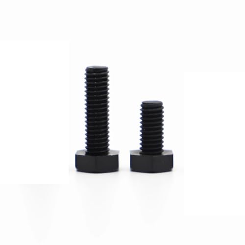2–20 Stück DIN933 Schwarze Nylon-Sechskantschrauben Mit Außenkopf, M3, M4, M5, M6, M8, M10, M12, Kunststoffisolierung, Sechskantschrauben, PA66, GB5783(15mm,M5 10pcs) von YINGDLEB
