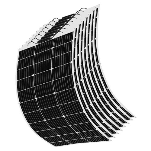 800W 12V Solarpanel 8 stücke 100W Flexible Solarmodul Monokristallin Photovoltaik Solarzelle für Wohnmobile, Dächer, Wohnwagen, Boot,12 V Batterie und Unebene Oberflächen(800W) von YINGGUANG