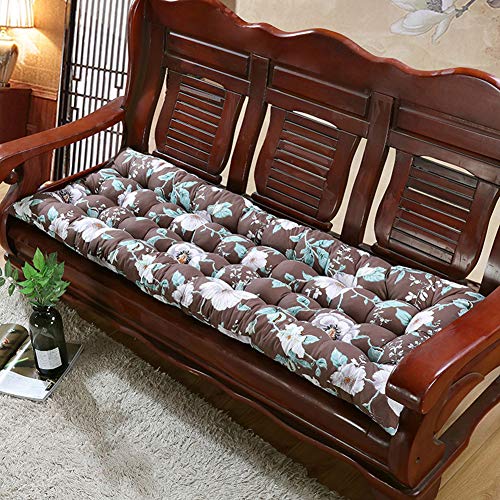 YINGLUO Langes Sitzkissen, 2-3-Sitzer, Bankkissen, Sonnenliege, Stuhlmatte, dickes Bankpolster mit Befestigungsgurten für Zuhause, Büro, Sofa, Garten, Schaukel YINGLUO Langes Sitzkissen, 2-3-Sitzer, Bankkissen, Sonnenliege, Stuhlmatte, dickes Bankpolster mit Befestigungsgurten für Zuhause, Büro, Sofa, Garten, Schaukel von YINGLUO
