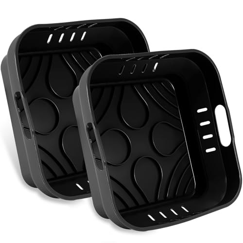 22cm Silikonform für Heißluftfritteuse, 2PCS Airfryer Zubehör XXL Silikon Backform für COSORI 5,5L, Cecotec 6L, Tefal EY8018 6,5L Wiederverwendbar anstelle Backpapier für Heißluftfritteuse Zubehör 22cm Silikonform für Heißluftfritteuse, 2PCS Airfryer Zubehör XXL Silikon Backform für COSORI 5,5L, Cecotec 6L, Tefal EY8018 6,5L Wiederverwendbar anstelle Backpapier für Heißluftfritteuse Zubehör von YINGRACE