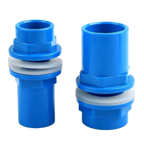 1 Stücke Blau PVC Rohr Fitting 20~50mm Aquarium Fisch Rohr Anschluss Garten Entwässerung Wasser Versorgung Anschluss(Inner Dia 20mm) von YINLUCK