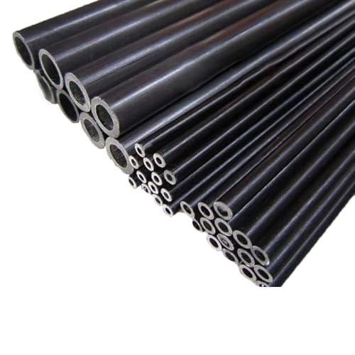 10 Stück Schwarze Fiberglasrohr-Hohlstäbe, 500 Mm Länge, Mehrere Größen (3–25 Mm Außendurchmesser) | Hohe Festigkeit, For Heimwerker, Modelle, Basteln, Drachen(12X8X500MM) von YINLUCK