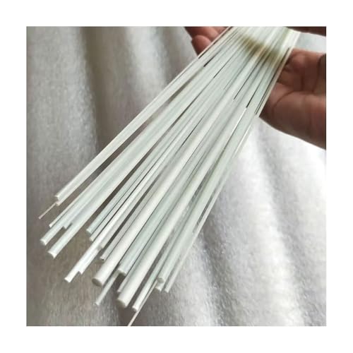 10 Weiße Fiberglasstangen, 1000 Mm Lang (0,8–13 Mm Dicke), Solide Glasfaserstangen For Heimwerker, Moskitonetz, Gemüseschuppen – Vielseitig Und Langlebig(0.8x1000mm) von YINLUCK