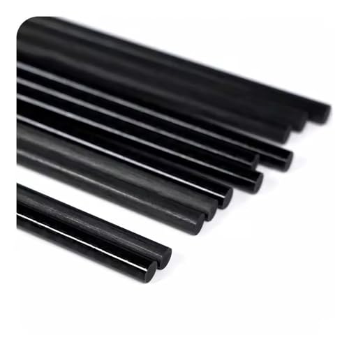 20/10 Stück 500 Mm Schwarze Fiberglaspfähle, Wetterbeständige Pflanzenstützstangen For Gewächshaus, Gartenarbeit, Außenbereich(20pcs,5.0x500mm) von YINLUCK