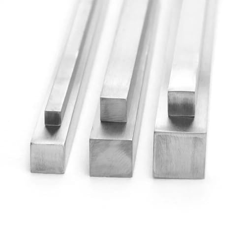 304 Edelstahl-Vierkantstab, 5–80 Mm Dick, Länge 100 Mm, 200 Mm, 300 Mm, 400 Mm, 500 Mm, 1 Stück(Length 200mm 1pc,10x10mm) von YINLUCK