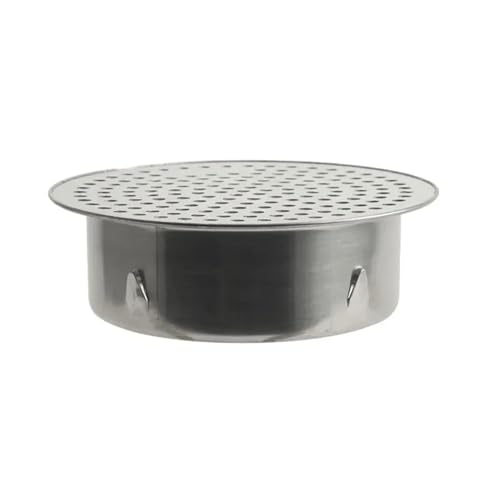 Abflussstopfen For Badezimmer Aus Edelstahl 304, Abflussstopfen For Den Außenbereich For PVC-Rohre (50–200 Mm), Hohldesign For Großen Durchfluss, 1-teilig, Silber(130 tubes) von YINLUCK