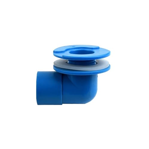 Aquarium-Drainageverbindungen, 1–5 Stück, 25–50 Mm UPVC-Wasserversorgungsrohrverschraubungen, Blau, Mit Kleber Befestigt, For Heimwerker, Garten, Gewächshaus(Style-B,OD 32mm 1PC) von YINLUCK