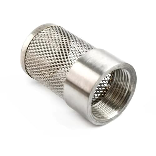 Edelstahl-Wasserfilter 1/2~4 Zoll, SS304-Maschensieb For Bewässerung, Aquarium, Pumpenschlauch – 1 Stück, Langlebig Und Wiederverwendbar(4 Inch Short) von YINLUCK