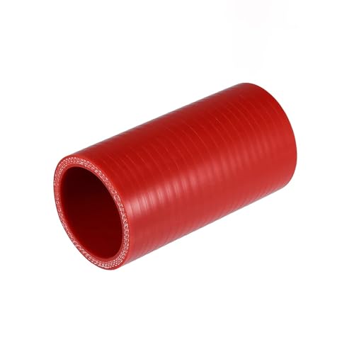 Gerader Silikon-Ladeluftkühlerschlauch – Beständig Gegen Hohe Temperaturen Und Druck (Innendurchmesser 70–120 Mm, 200 Mm Länge, Rot) – 1 Stück(ID 115mm) von YINLUCK