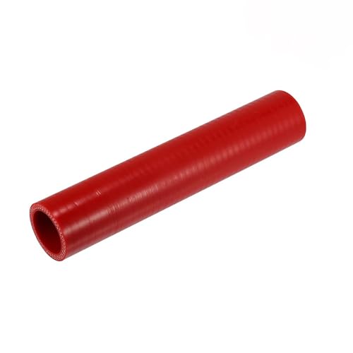 Gerader Silikon-Ladeluftkühlerschlauch – Beständig Gegen Hohe Temperaturen Und Druck (Innendurchmesser 70–120 Mm, 300 Mm Länge, Rot) – 1 Stück(ID 120mm) von YINLUCK