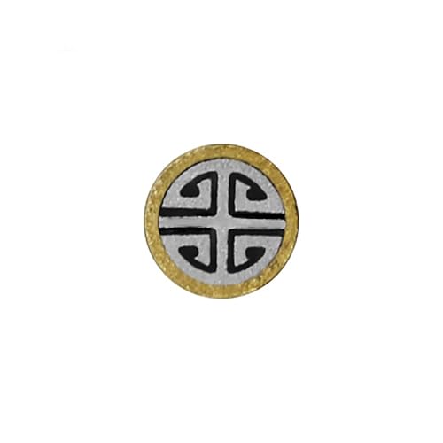Mosaik-Schraubnagel For Messergriff, 6 Mm Durchmesser X 45 Mm Lang, Messingrohr Mit Edelstahlkern (1 Stück) – Typ 1–10 Erhältlich(6mm type 10) von YINLUCK