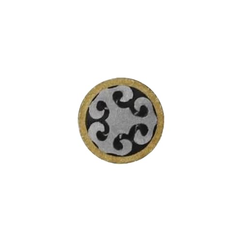 Mosaik-Schraubnagel For Messergriff, 6 Mm Durchmesser X 45 Mm Lang, Messingrohr Mit Edelstahlkern (1 Stück) – Typ 1–10 Erhältlich(6mm type 4) von YINLUCK