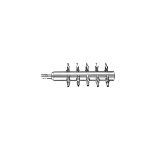 Regelventil For Sauerstoffpumpe, 2-24-Wege-Luftstromverteiler, Chrom-Kupfer-Verteiler Mit Ein-/Aus-Schaltern For Aquarien-Luftpumpen Mit 4 Mm/9 Mm Innendurchmesser(1in-10 out) von YINLUCK
