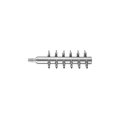 Regelventil For Sauerstoffpumpe, 2-24-Wege-Luftstromverteiler, Chrom-Kupfer-Verteiler Mit Ein-/Aus-Schaltern For Aquarien-Luftpumpen Mit 4 Mm/9 Mm Innendurchmesser(1in-12 out) von YINLUCK