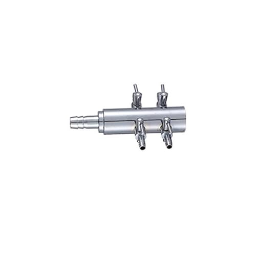 Regelventil For Sauerstoffpumpe, 2-24-Wege-Luftstromverteiler, Chrom-Kupfer-Verteiler Mit Ein-/Aus-Schaltern For Aquarien-Luftpumpen Mit 4 Mm/9 Mm Innendurchmesser(1in-4 out) von YINLUCK