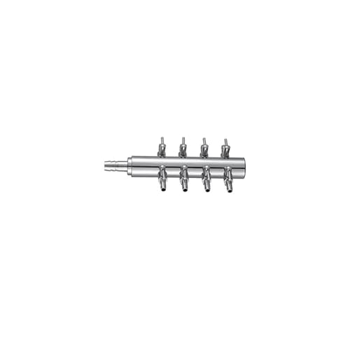 Regelventil For Sauerstoffpumpe, 2-24-Wege-Luftstromverteiler, Chrom-Kupfer-Verteiler Mit Ein-/Aus-Schaltern For Aquarien-Luftpumpen Mit 4 Mm/9 Mm Innendurchmesser(1in-8 out) von YINLUCK