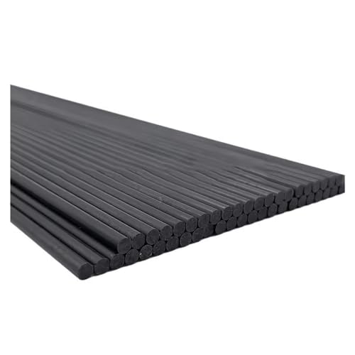 Schwarze Fiberglasstäbe, 10/20 Stück, 500 Mm Länge, Wählen Sie Ihren Durchmesser, Flache Gartenstäbe For Pflanzen Und Reben(20pcs,4.0x500mm) von YINLUCK