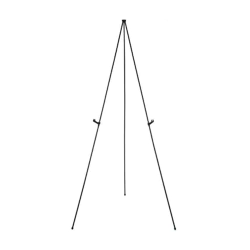 YINMAN Staffelei-Ausstellungsständer, Faltbarer Ständer Aus Eisen, Höhenverstellbares Bodenstativ, for Hochzeiten, Einkaufszentren, Hotels(Black) von YINMAN