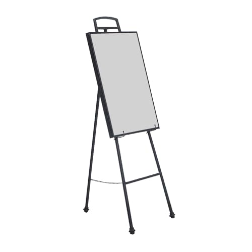 YINMAN Staffelei-Ausstellungsständer, Höhenverstellbares Bodengestell, Tragbares Stativ Mit Kettenunterstützung, for Den Privaten Und Gewerblichen Gebrauch(Black) von YINMAN
