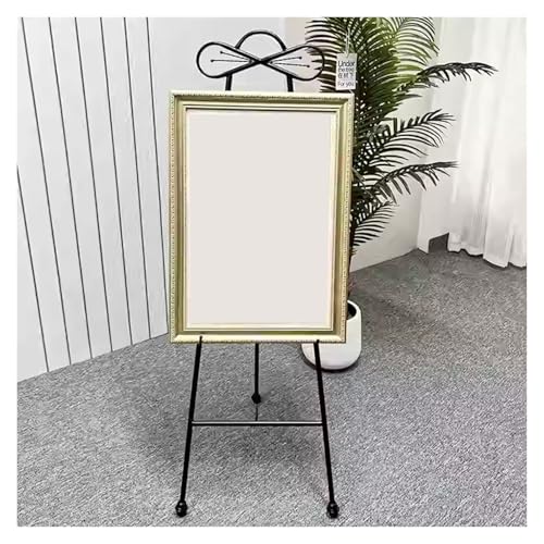 YINMAN Staffelei-Ausstellungsständer,Hochzeits-Willkommens,Verstellbares Bodenregal, Einfach Zusammenzuklappen,for Den Privaten Und Gewerblichen Gebrauch(Black) von YINMAN