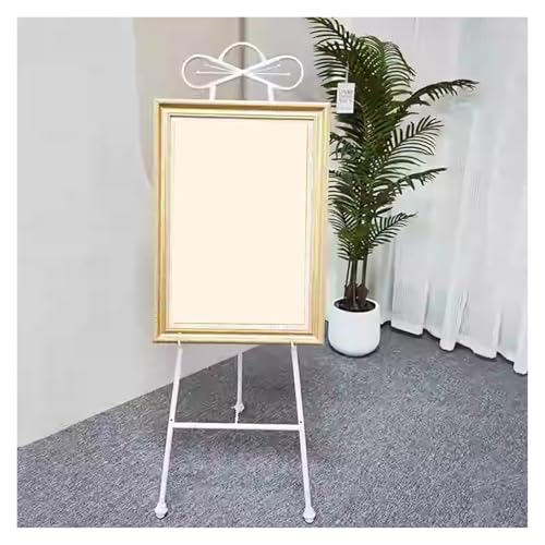 YINMAN Staffelei-Ausstellungsständer,Hochzeits-Willkommens,Verstellbares Bodenregal, Einfach Zusammenzuklappen,for Den Privaten Und Gewerblichen Gebrauch(White) von YINMAN