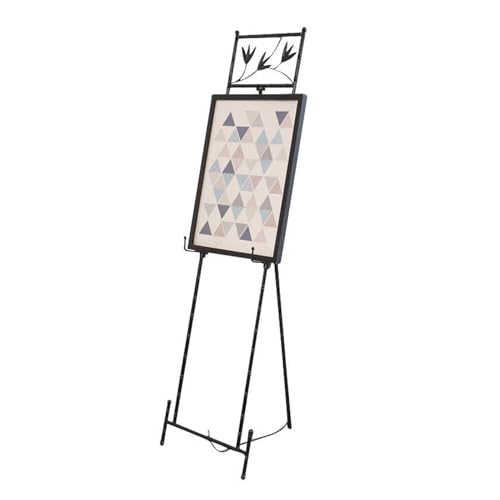 YINMAN Staffelei-Ausstellungsständer,verstellbares Bodengestell Aus Eisen,faltbares Stativ,einfach Zu Montieren,for Hochzeiten,Einkaufszentren,Hotels von YINMAN
