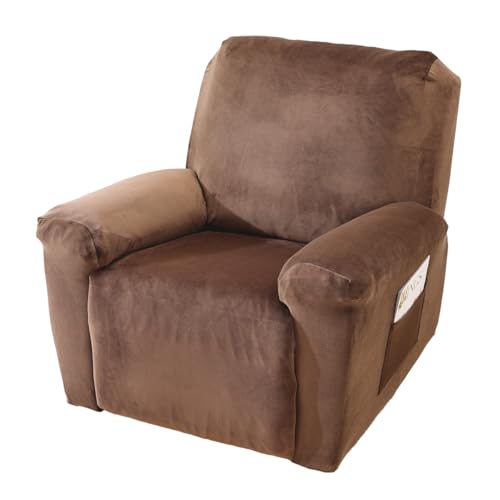 YINOW Samt-Sofa-Schonbezüge für 1 XL-Sitzer, mit Armlehnen, 4 Stück YINOW Samt-Sofa-Schonbezüge für 1 XL-Sitzer, mit Armlehnen, 4 Stück von YINOW