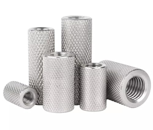 M10x20mm Rändelmuttern Edelstahl 4 Stück Rändel Rundmutter Rund Abstandshaltter zweiseitiges Innengewinde Gewindemuffen M10x20mm Rändelmuttern Edelstahl 4 Stück Rändel Rundmutter Rund Abstandshaltter zweiseitiges Innengewinde Gewindemuffen von YINRUISCREW