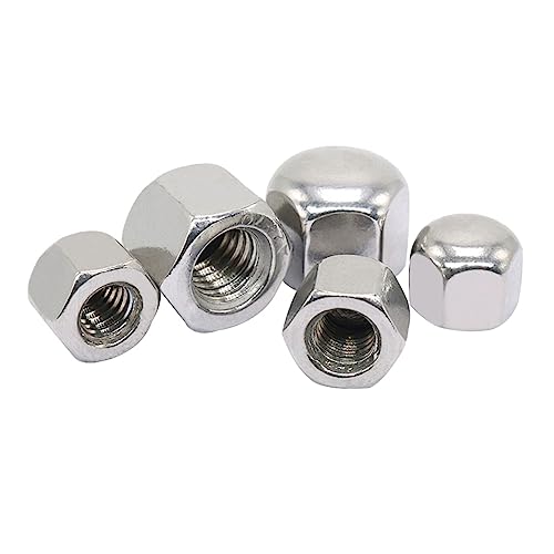 M16 Sechskant-Hutmuttern Niedrige Form Sechskanthutmuttern M14 M16 M20 Edelstahl 6 Stück (M16) von YINRUISCREW