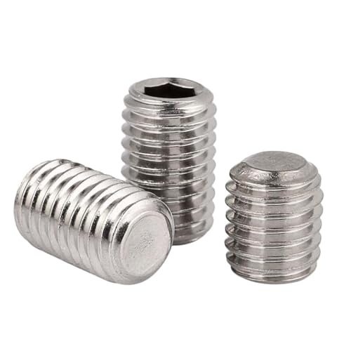 M2,5x4mm Gewindestifte mit Innensechskant mit Kegelstumpf Edelstähle Silber ISO4026 100 Stück M2,5 Madenschrauben Nichtrostender Stahl M2,5x4mm Gewindestifte mit Innensechskant mit Kegelstumpf Edelstähle Silber ISO4026 100 Stück M2,5 Madenschrauben Nichtrostender Stahl von YINRUISCREW